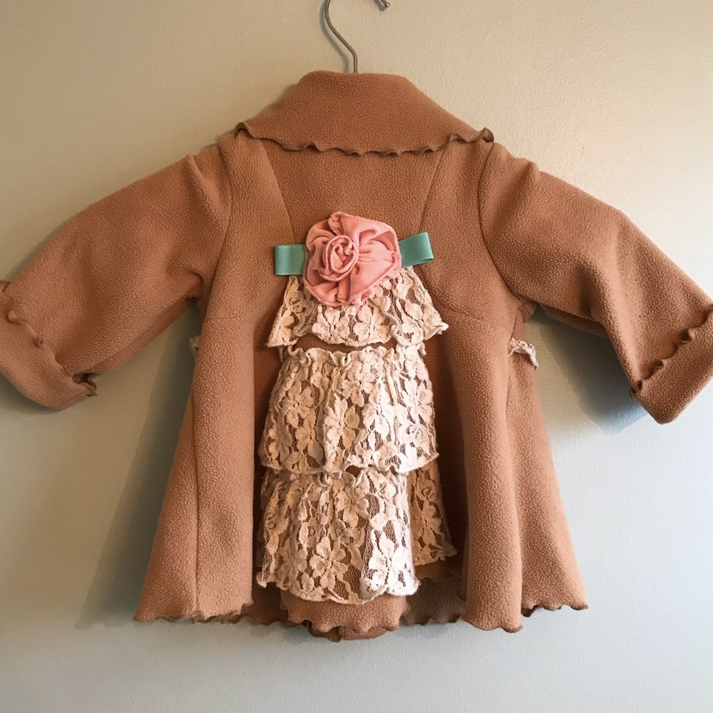 Lace & Flower Toodler Fleece Jacket